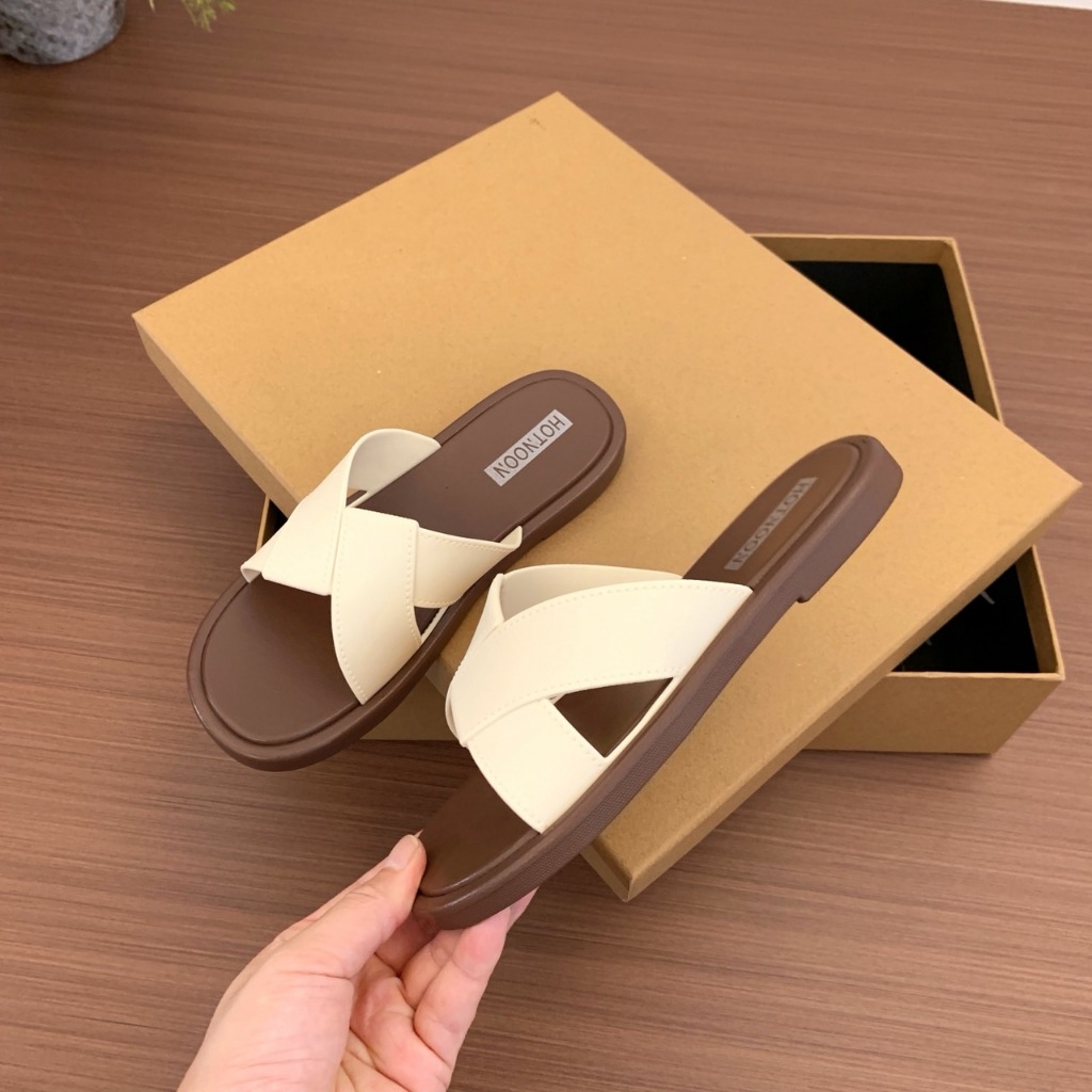 รองเท้าแตะแบบสวม น้ำหนักเบา ใส่สบายพื้นกันลื้นโดนน้ำได้ A889 ราคา ถูกที่สุด ดีลบีเคเค แกลเลอรีภาพที่ 6