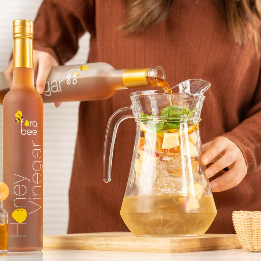 Fora bee Honey Vinegar เครื่องดื่ม ฮันนี่ วีนีการ์ 500ml เครื่องดื่มน้ำผึ้งหมัก สูตรดั้งเดิม ฟอร่าบี - รูปที่ 3