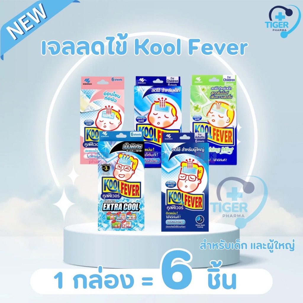 Kool fever เจลลดไข้ (มีหลายแบบให้เลือก)
