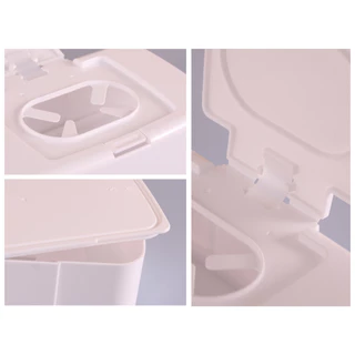 กล่องทิชชู่เปียก กล่องใส่กระดาษทิชชู่ Tissue Box แบบมินิมอล มีฝาปิด ป้องกันฝุ่น หยิบใช้งานสะดวก สำหรับทิชชู่ห่อเล็ก
