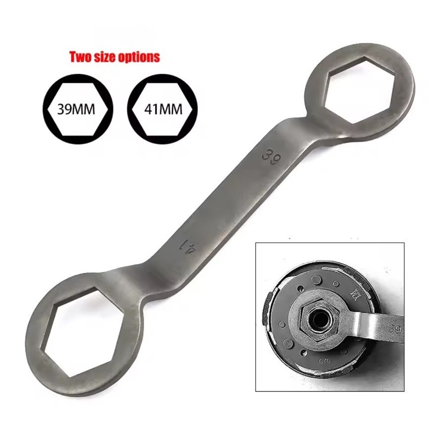 ประแจ บล็อก แหวนหกเหลี่ยม ถอดคลัช รถออโต้ บล็อก แหวนคู่ถอดคลัช บล็อก39x41มิล ซ่อมมอเตอร์ไซค์