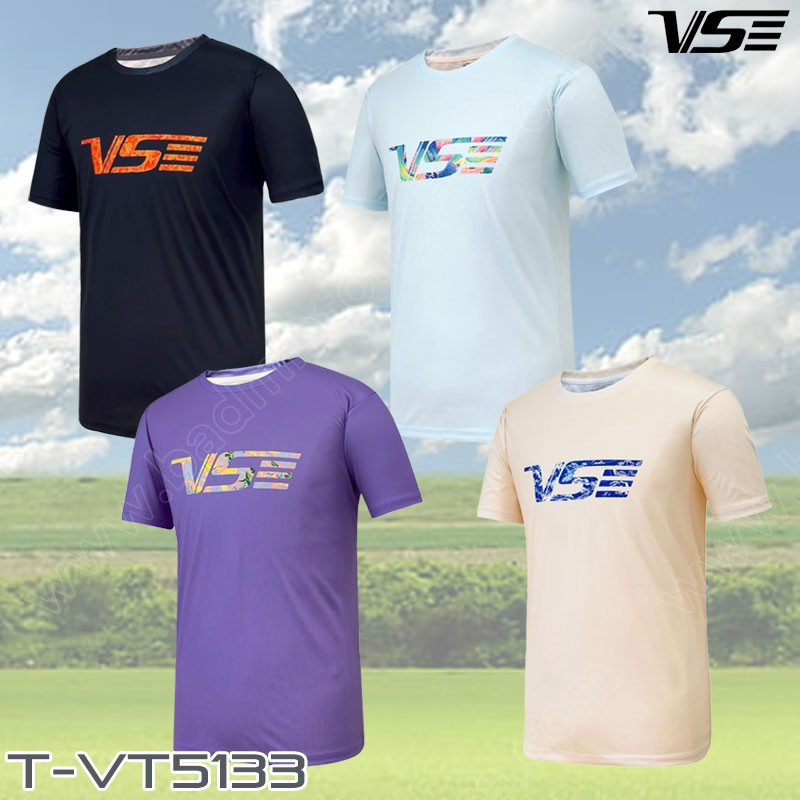 【 ของแท้ 💯% 】รุ่นไหม่! เสื้อยืดกีฬาคอกลม VS รุ่น VT5133 แห้งเร็ว (VT5133)