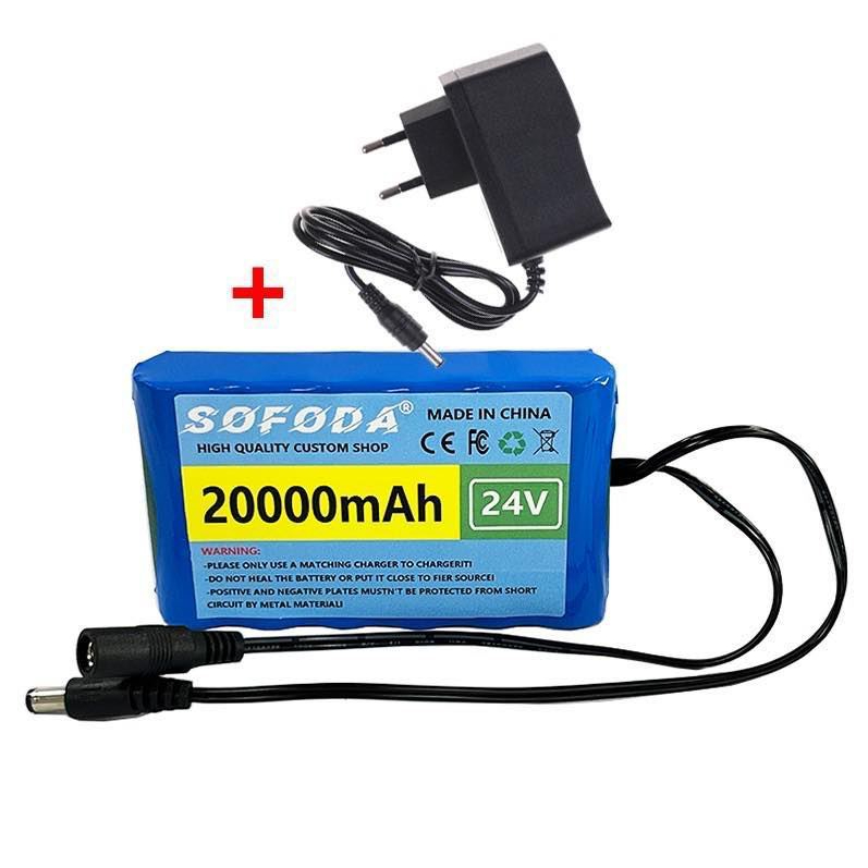 แบตเตอรี่ลิเธียม 24V 20AH  แบตเตอรี่ 1000W  E-bike 25.2V BMS + charger แบตจักรยานไฟฟ้า สามล้อไฟฟ้า  B001