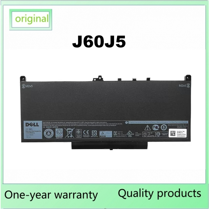 แบตเตอรี่แล็ปท็อปเปลี่ยน J60J5 สำหรับ Dell Latitude E7270 E7470 J60J5 R1V85 MC34Y 242WD
