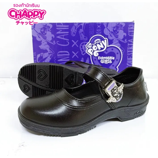 รองเท้านักเรียน หนังดำ CHAPPY แช๊ปปี้ PONY