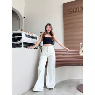 กางเกงยีนส์ ขากระบอกใหญ่ สีเฟด รุ่น Baggy Jeans