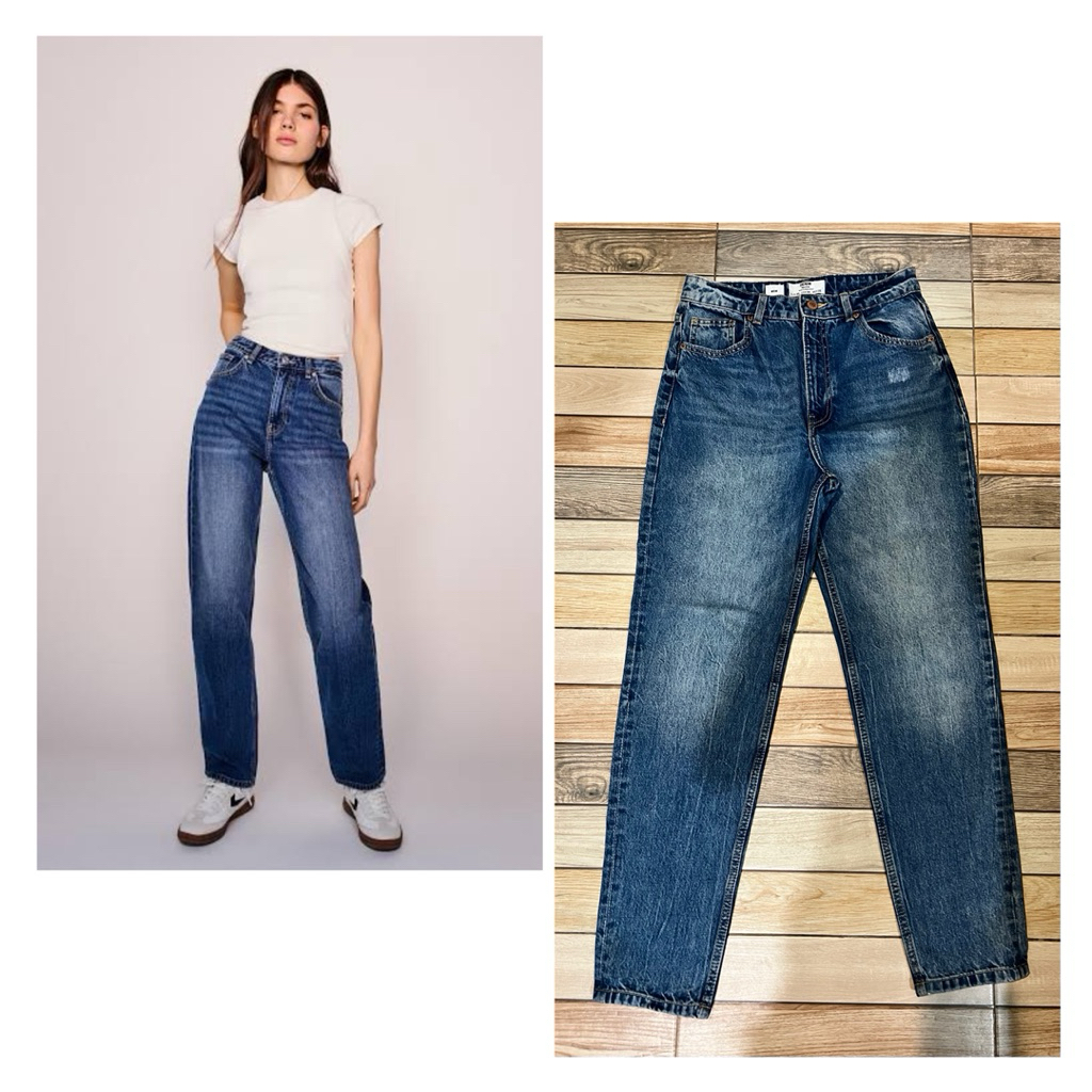 BERSHKA High Rise Mom Jeans