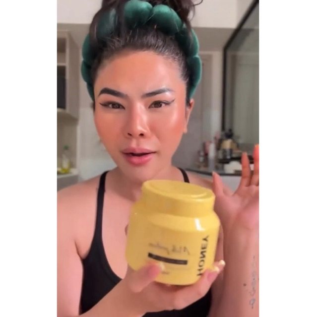 Honey milk protein ครีมกระปุกหลืองแป้งจูขนคุด ขาหนีบ รักแร้ดำ จากแบรนด์ RABYE