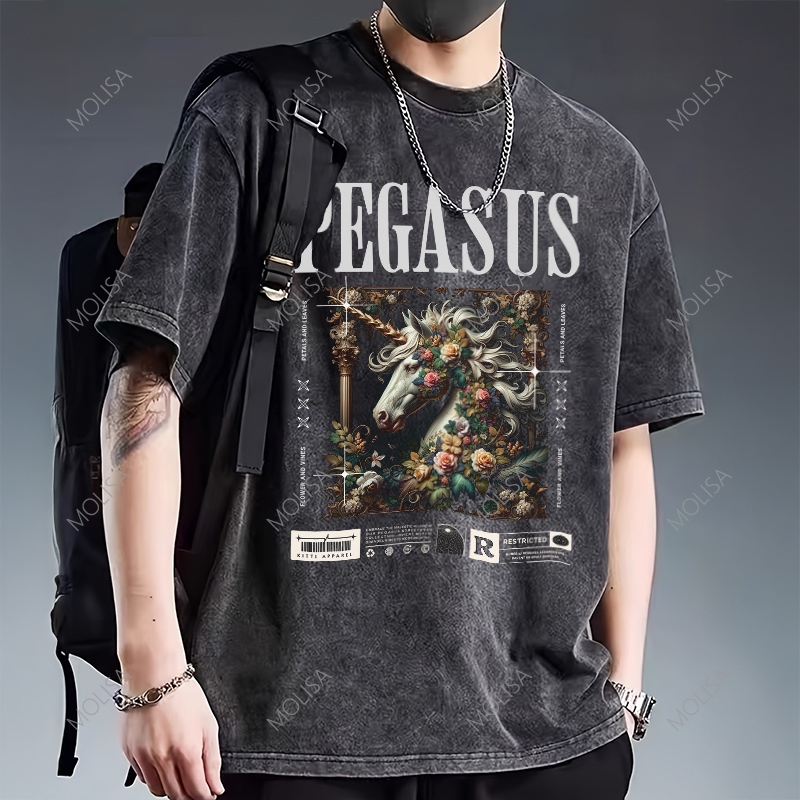 เสื้อแขนสั้น oversize unisex เสื้อ เสื้อยืดผ้าคอตตอน ผ้าฝ้ายใส่สบาย เสื้อยืด มินิมอล เสื้อยืดโอเวอร์ไซส์ 68010#