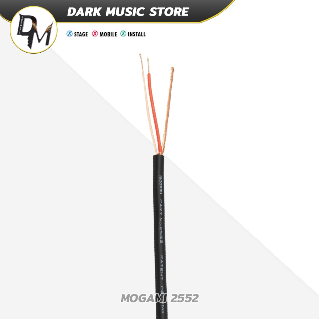 Mogami สายสัญญาณเสียง W2552 สำหรับ สายเคเบิล ระบบเสียง ไมค์ เครื่องดนตรี Audio Microphone Cable
