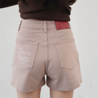 (พร้อมส่ง) CHUUCHOP - (XS-4XL) Rocky short jeans กางเกงยีนส์ขาสั้นผู้หญิง เอวสูง ผ้ายืด ยีนส์ขาสั้น รับซัมเมอร์ (C9300)
