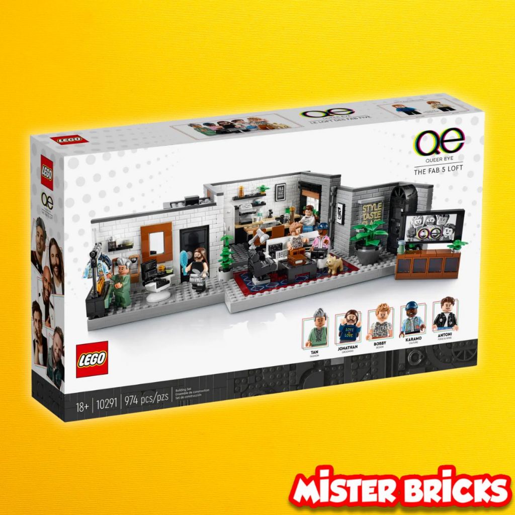 LEGO® Queer Eye – The Fab 5 Loft Set (10291) - Authentic TV Show Collectible