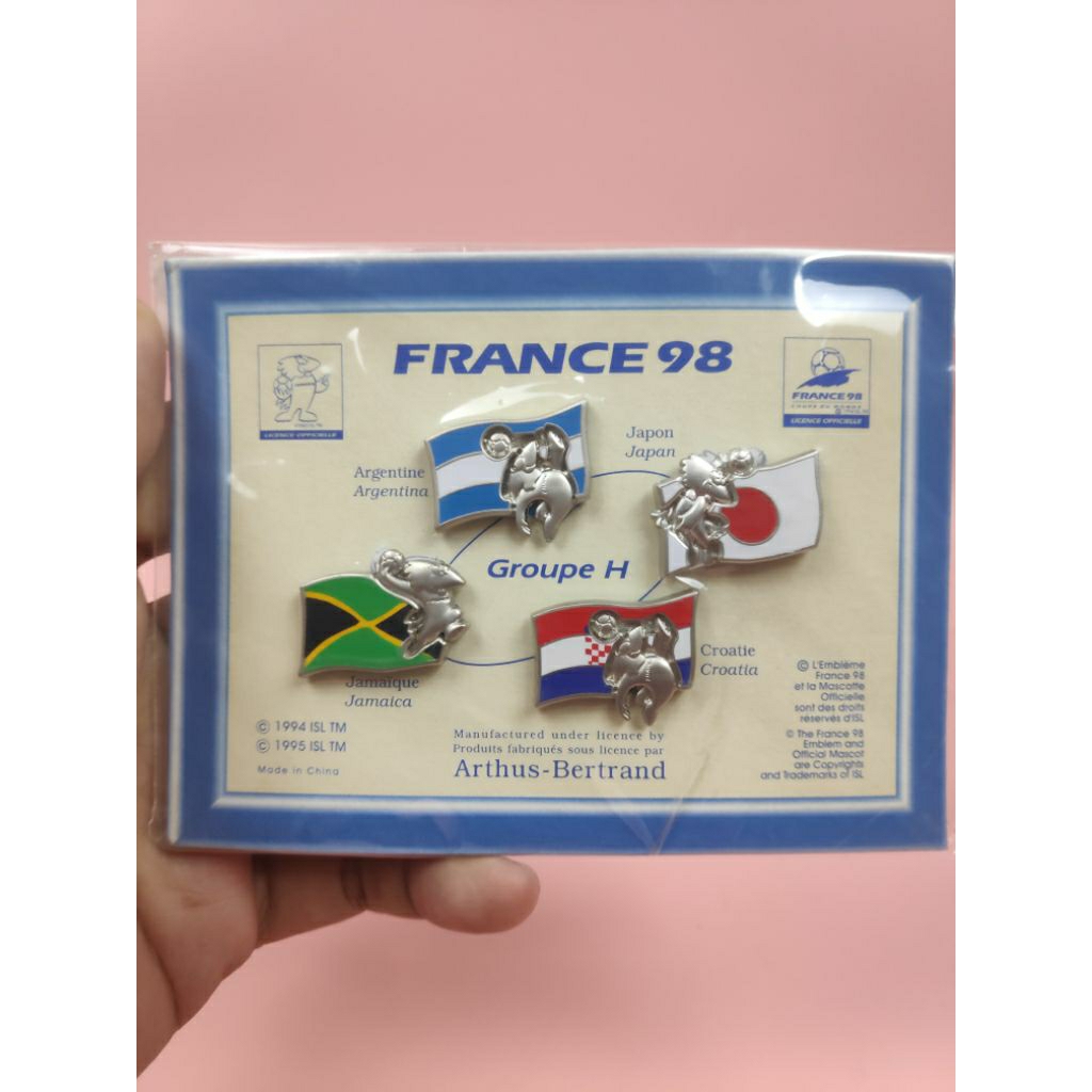 พิน France 98 group H แท้ 😏 ถ้ารอโปร คุณจะรอไปอีกนาน เพราะไม่อยู่แล้ว😏