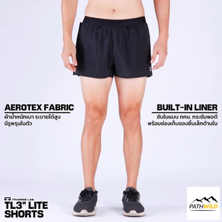 Training LAB TL3” LITE SHORTS กางเกงวิ่งรุ่น 3 นิ้ว ไลท์ แบบมีซับใน ทรงคลาสสิค ผ้าแห้งเร็ว น้ำหนักเบา ระบายอากาศดี