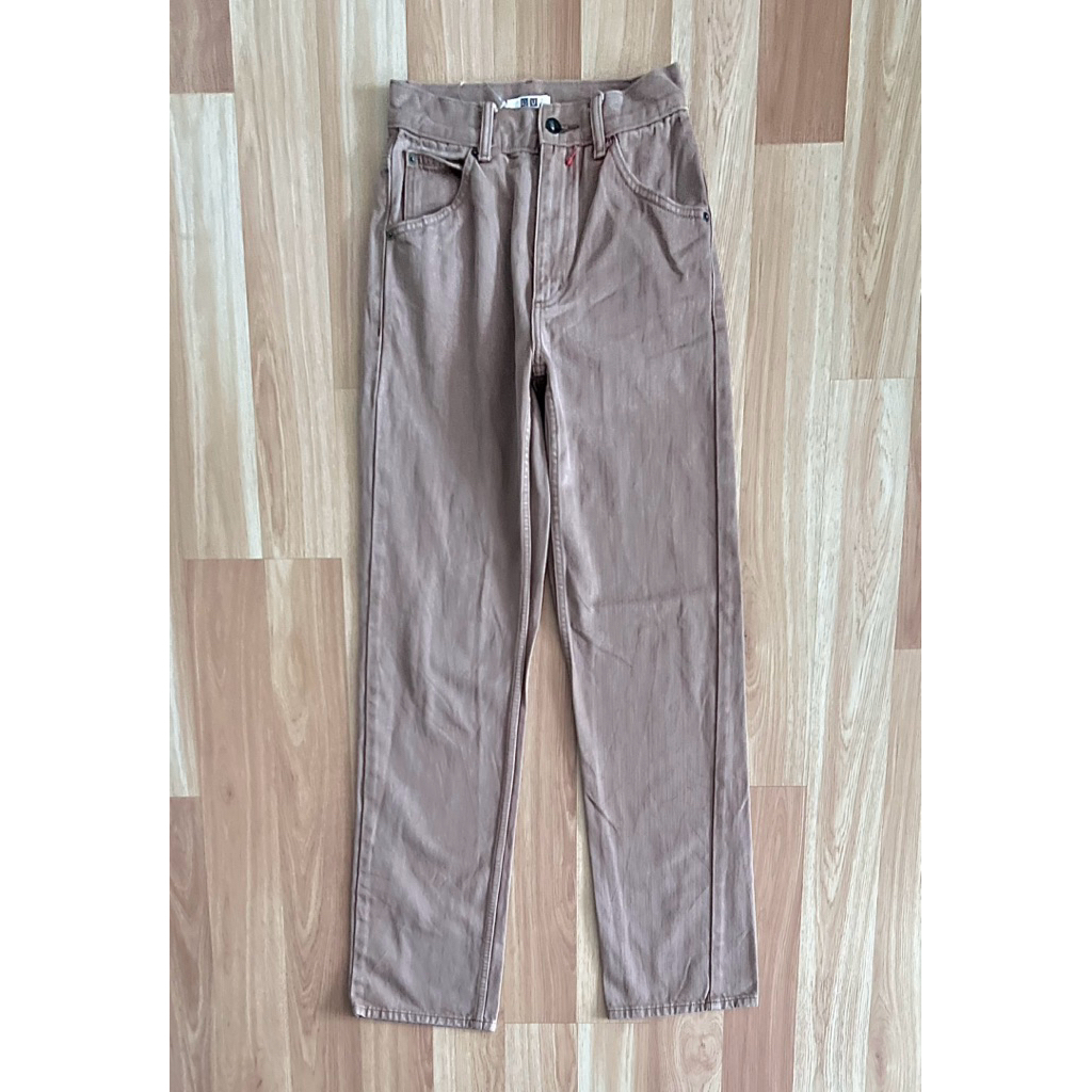 uniqlo u denim น้ำตาล