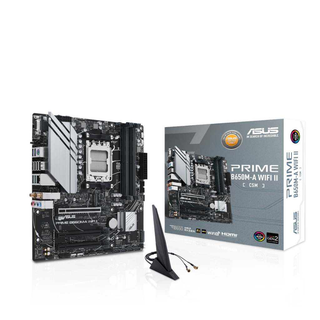 ASUS MAINBOARD B650M (AM5) PRIME B650M-A WIFI II CSM DDR5 ของใหม่