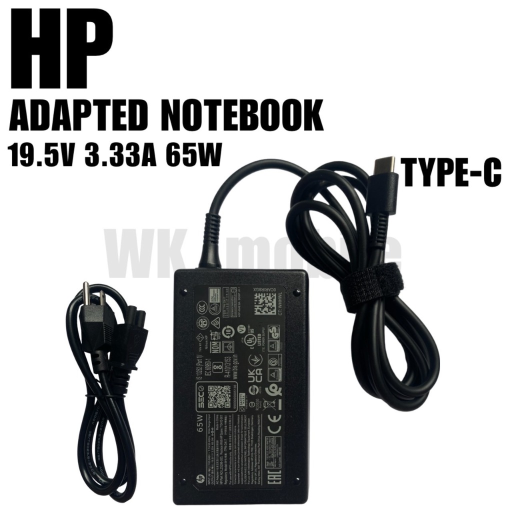 Adapter HP 19.5V 3.33A 65W หัว TYPE-C อะแดปเตอร์ตัวเล็ก