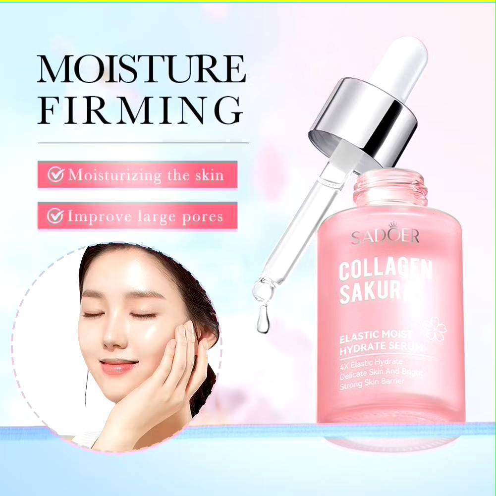 เซรั่ม(ซากุระ) SADOER Sadoer Collagen Elastic Moist Hydrate Serum เป็นเซรั่มบำรุงผิวหน้าที่มีส่วนผสม