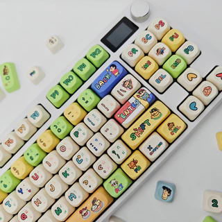 พร้อมส่งจากไทย⚡Crayon Shin-chan คีย์แคปไทย keycapไทย Kuromi ใช้สำหรับ mechanical keyboardส่วนใหญ่