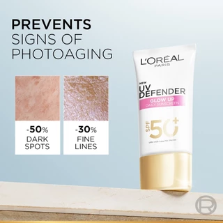 L'OREAL - Paris UV Defender Bright & Clear (Pink) 50 ml.