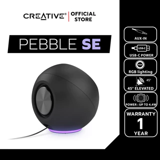CREATIVE SPEAKER Pebble SE (Black) 2.0 USB-CPowered PC SpeakerswithRGBLighting ลำโพงคอมพิวเตอร์2.0 แบบ USB-C พร้อมไฟ RGB