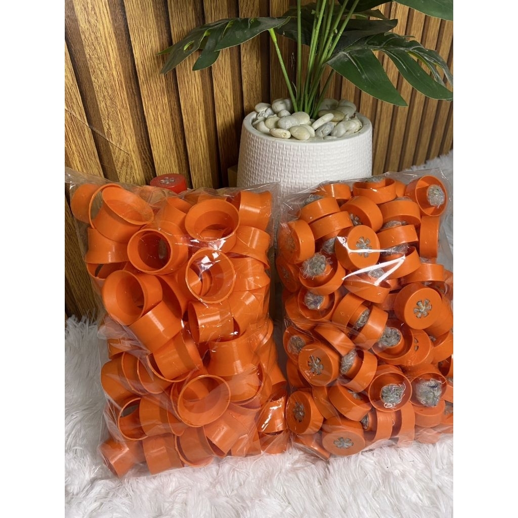 คอขวด+จุกประหยัดพร้อมใส่สำลี เพาะเห็ดอย่างล่ะ 100 ชิ้น