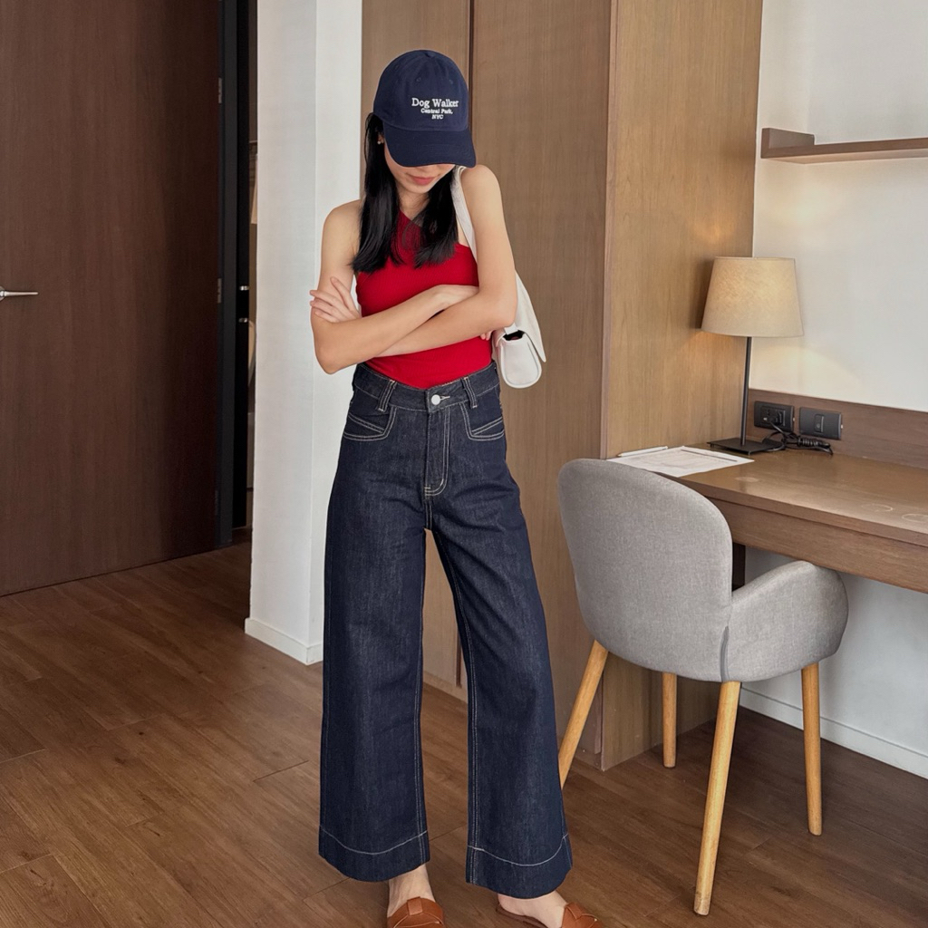 Dark Blue Jeans l กางเกงยีนส์ขายาว