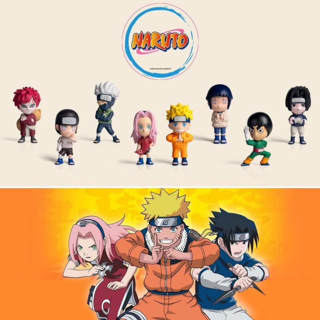 Burger king x Naruto เซ็ตฟิกเกอร์8ตัว ลิขสิทธิ์แท้เบอร์เกอร์คิง