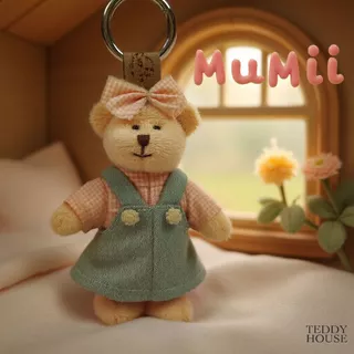 Teddy House : MuMii Keychain พวงกุญแจน้องหมี ขนาด 4 นิ้ว สามารถถอดชุดได้ ของขวัญสุดคิ้วท์