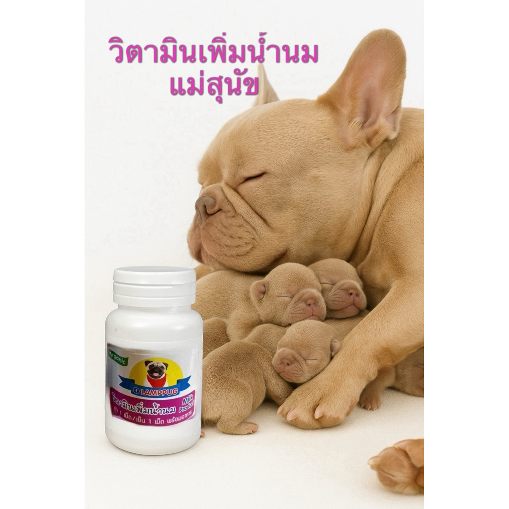 Lanppugวิตามินเพิ่มน้ำนมแม่สุนัข