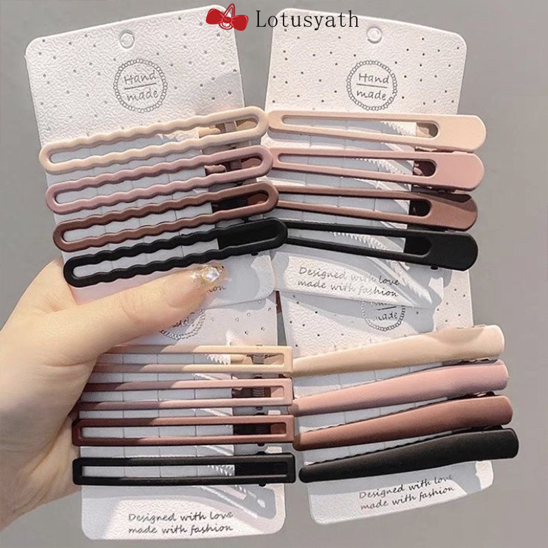 【ข้อเสนอ จำกัด เวลา】กิ๊บปากเป็ดไร้ตะเข็บ กิ๊บหน้าม้าขนาดใหญ่ กิ๊บติดผมด้านข้าง เครื่องประดับผมฤดูร้อนสำหรับผู้หญิง