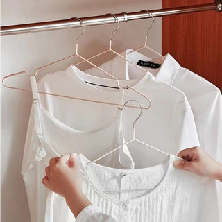 (ซื้้อ10 แถม10) ไม้แขวนเสื้อขายตรงจากโรงงาน ราคาส่ง ไม้แขวนเสื้อแสตนเลส ไม้แขวนเสื้อเคลือบซิลิโคลนกันลื่น ผู้ใหญ่ 40ซม.