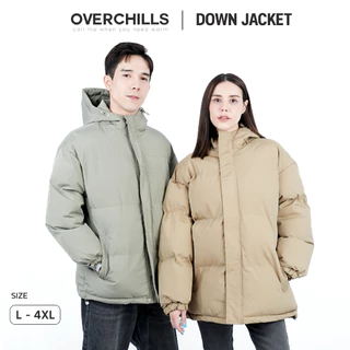 Overchills เสื้อโค้ทผ้าร่ม ไซส์ใหญ่ ใส่ได้ทั้งผู้ชายและผู้หญิง ใส่ได้ถึงติดลบ 20 องศา กันหิมะ กันน้ำ