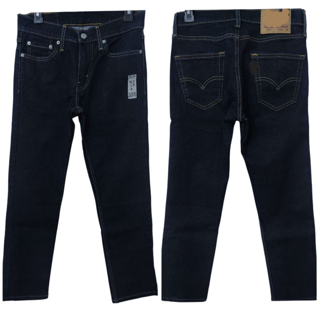 รหัส ล.2658 ลีวาย รุ่น511 เอว28-29 ยาว36.5 ปลายขา6.5 ยีนส์ชายมือสอง