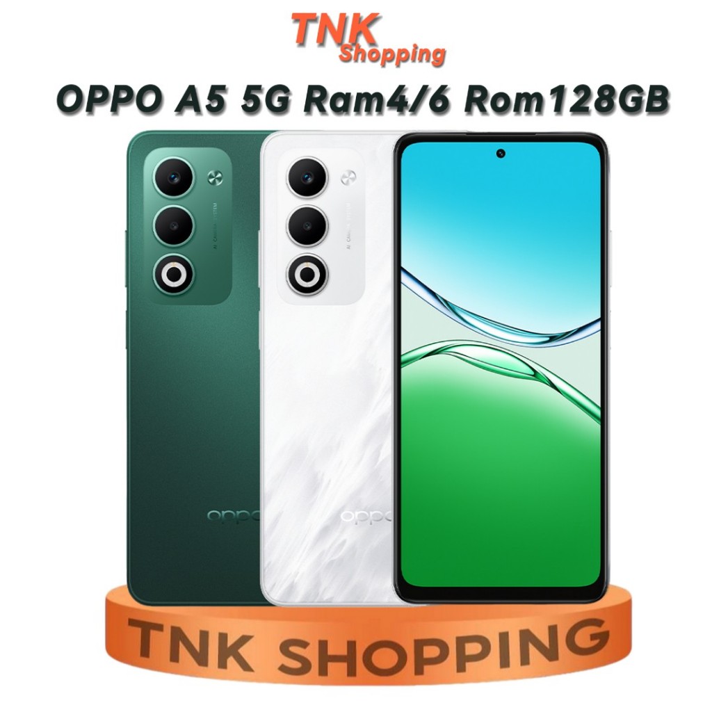 OPPO A5 5G Ram4+128GB 6+128GB MTK Dimensity 6300 5G sohk0v 6.67" รับประกันศูนย์ไทย 12เดือน