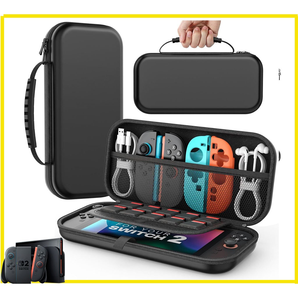 Nintendo Switch 2 กระเป๋าเก็บเครื่องเล่นเกมพกพา Switch 2 รุ่นใหม่ กระเป๋าป้องกัน Carrying Case eva