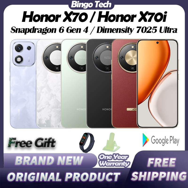 Honor X70 Snapdragon 6 Gen 4 / Honor X70i Dimensity 7025 Ultra Dual SIM Honor Phone (Support Google 