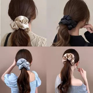 🔥พร้อมส่ง🔥 ยางมัดผมจัมโบ้ JUMBO ยางรัดผมขนนุ่ม ยางรัดผมเสริมฟองน้ำ