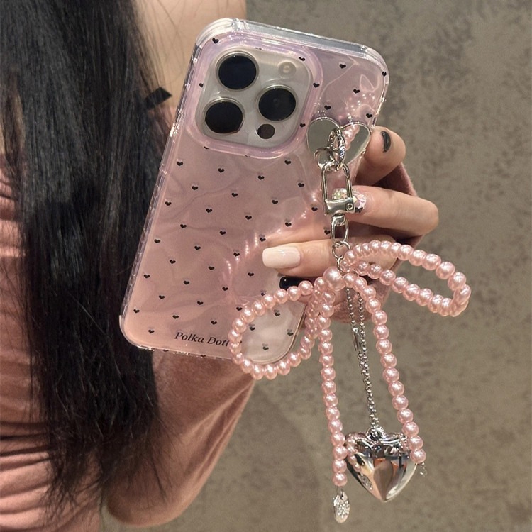 จี้สําหรับ iPhone15Pro สําหรับ iphone 14 เคสโทรศัพท์มือถือ 13 รวมทุกอย่างซิลิโคนระลอกน้ํา 11 12 สาว