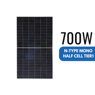 แผงโซลาร์เซลล์ 700 วัตต์ N-TYPE MONO HALF CELL TIER1 แบรนด์ LUXEN