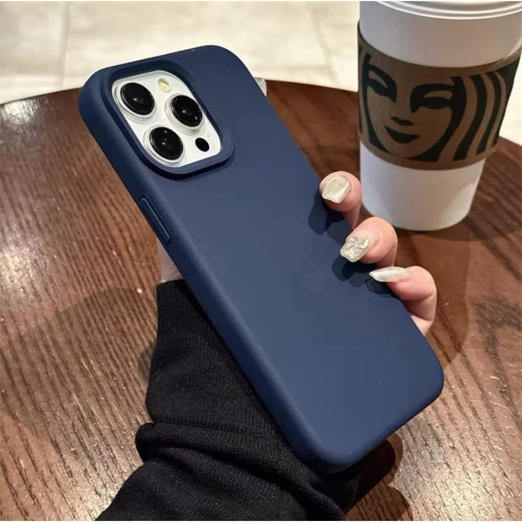 (จัดส่งทุกวัน)เคสไอโฟนซิลิโคน ด้านในบุกำมะหยี่ป้องกันรอยขีดข่วนสำหรับ สำหรับไอโฟน 16/15/14/13/12/11 thumbnail 3