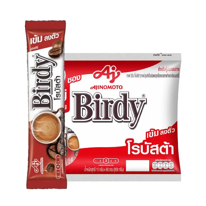 กาแฟ เบอร์ดี้ 3 อิน 1  ( 60 ซอง )