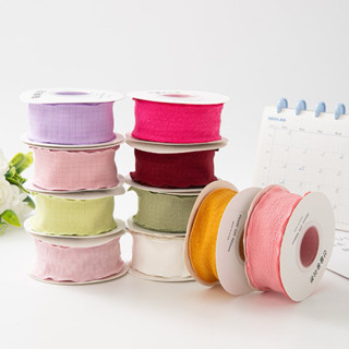 bluebellstuff ริบบิ้นผ้าไหมพรมผ้าจีบ ขนาดกว้าง 4 cm ยาว 10 ห…