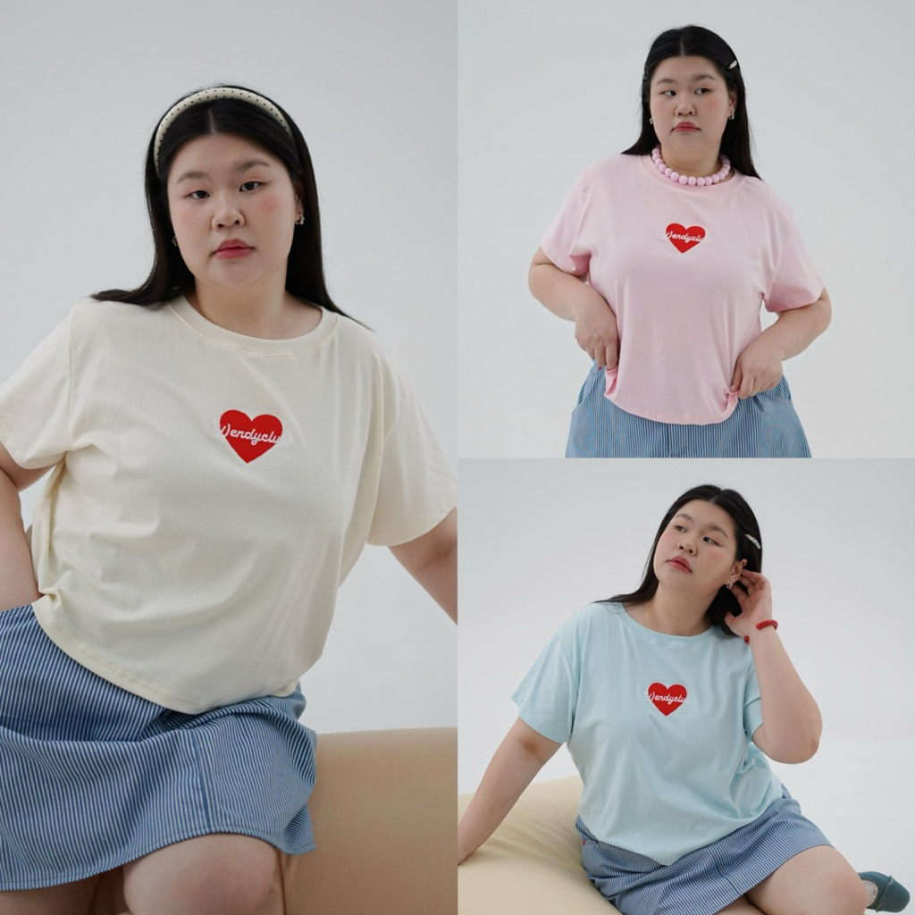 Hidden Heart Baby Tee เสื้อยืดเบบี้ทีหัวใจ wendystore19