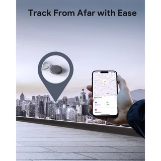 AUKEY Track Mate TM-10 อุปกรณ์ติดตาม GPS ใช้งานกับแอป Find My สำหรับติดตามกุญแจ และสัตว์เลี้ยง