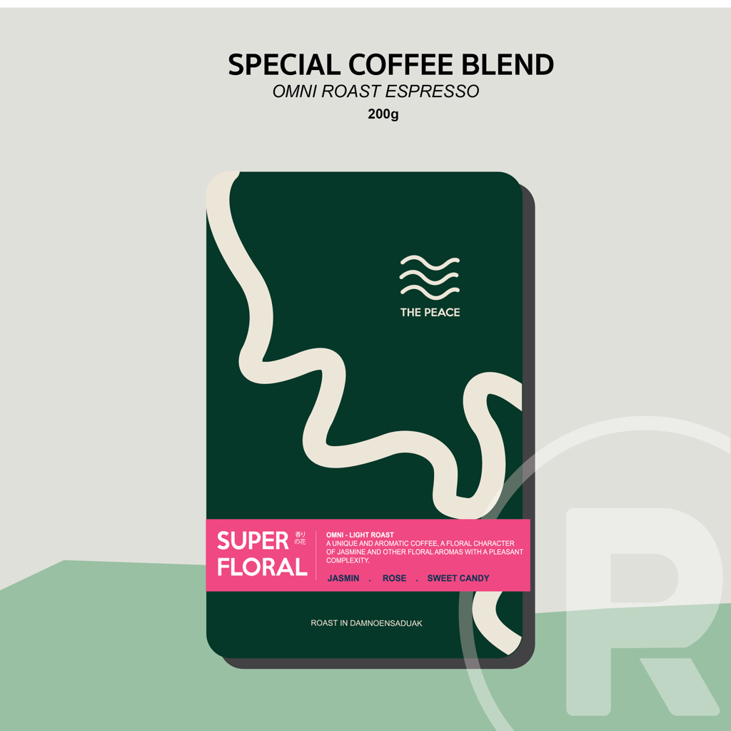 Super Floral กาแฟเบลนพิเศษ(Omni Roast) หวานผลไม้ หอมดอกไม้ ทานง่าย 200G