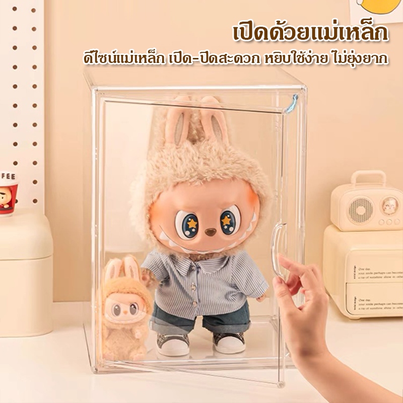 🎁ส่งจากไทย🎁ตู้โชว์ตุ๊กตา popmart labubu ตู้ใส่โมเดลกล่อง กล่องฟิกเกอร์ ตู้ใส่โมเดล 3 ชั้น ของสะสม กล่องใส กันตก กันฝุ่น - รูปที่ 2