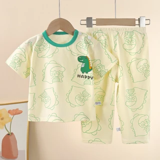 ชุดนอนเด็ก ชุดเซ็ทเด็ก1-3ขวบ ชุดใส่ในบ้าน ผ้าฝ้าย ลายน่ารัก ผ้าเบาสบาย