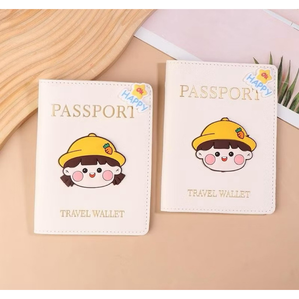 🌈ส่งไวจากไทย🌈ปกหนังสือเดินทาง Passport ปกพาสปอร์ต หนัง PU พิมพ์นูน พร้อมส่ง