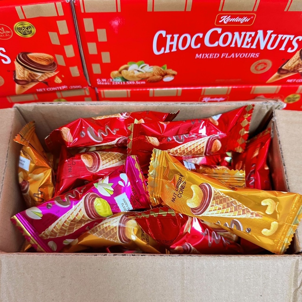 Choc Cone Nuts โคนช็อกโกแลตกรอบ ไส้แน่น! 3 รสพรีเมียม อัลมอนด์ / พิสตาชิโอ / เม็ดมะม่วง รูปที่ 2